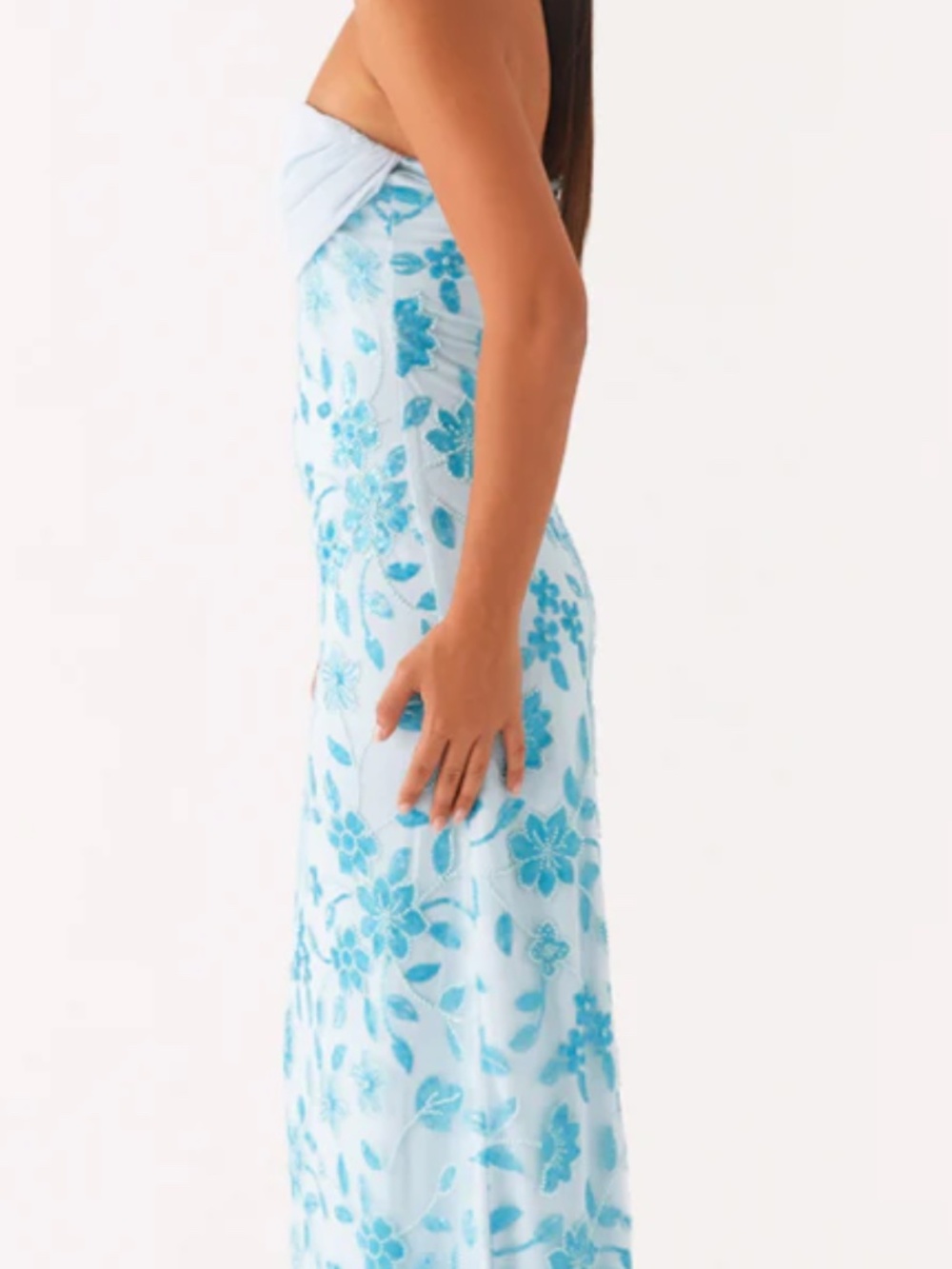 Prism Beaded Maxi Dress - Blue - Picture 3 of 6